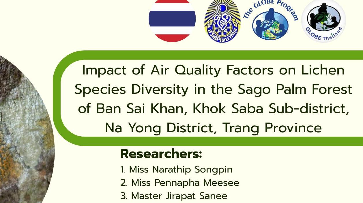 Impact of Air Quality Factors on Lichen Species Diversity in the Sago Palm Forest of Ban Sai Khan, Khok Saba Sub-district, Na Yong District, Trang Province