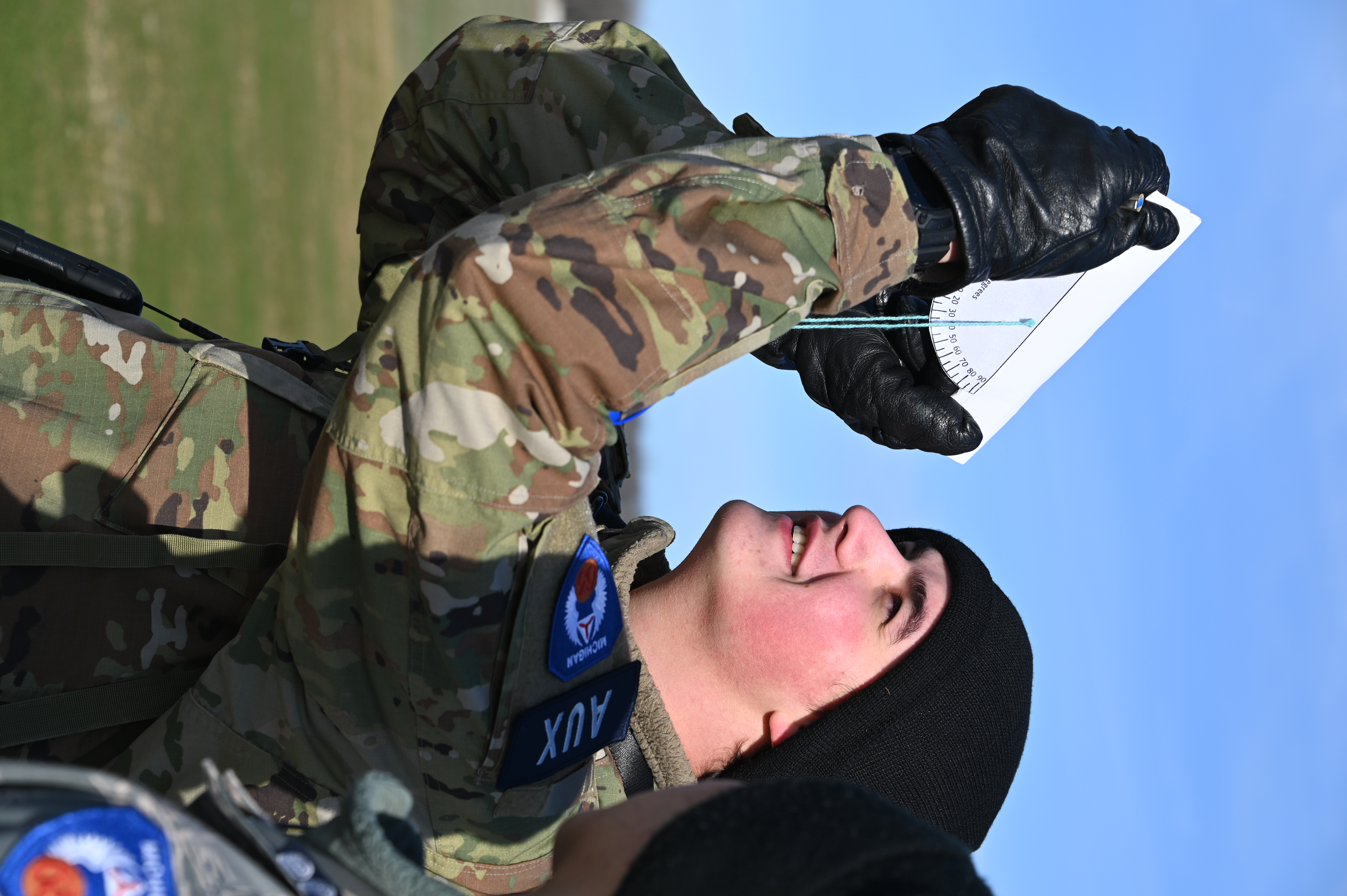 Civil Air Patrol taking cloud observations.
